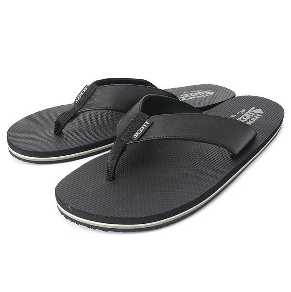 大きいサイズ メンズ 29 30 31 32 SCOTT HAWAII ビーチサンダル ブラック USA直輸入 2536-990