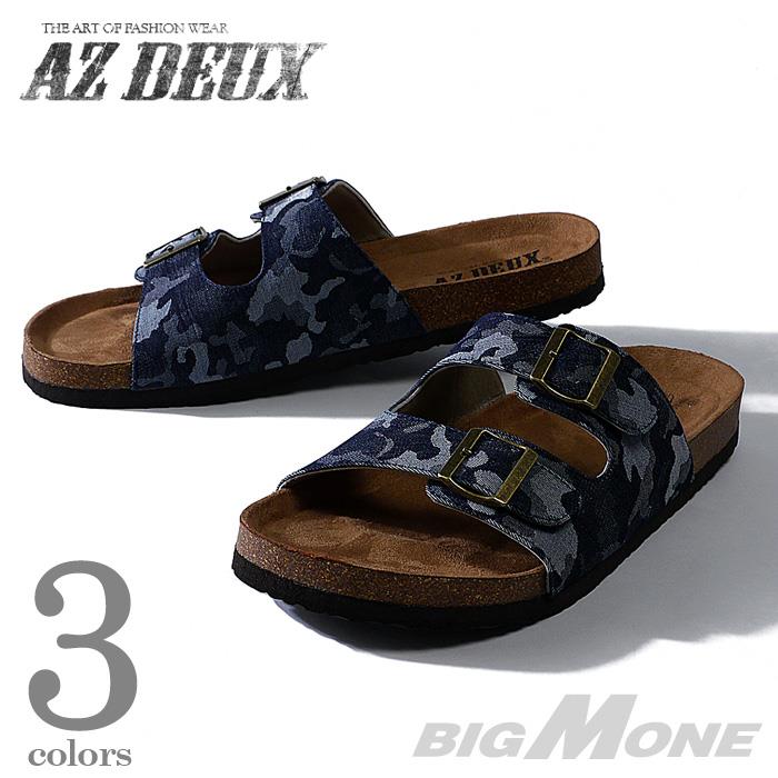 大きいサイズ メンズ AZ DEUX デニム2ストラップサンダル 491-160301