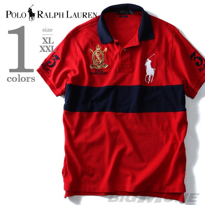 大きいサイズ メンズ POLO RALPH LAUREN ポロ ラルフローレン 半袖 ポロシャツ SUMMER CLASSIC USA レッド XL XXL 直輸入 710657283001