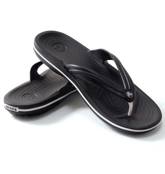 大きいサイズ メンズ crocs サンダル シューズ 靴 クロックバンドTM フリップ ブラック 1140-8205-1 M13