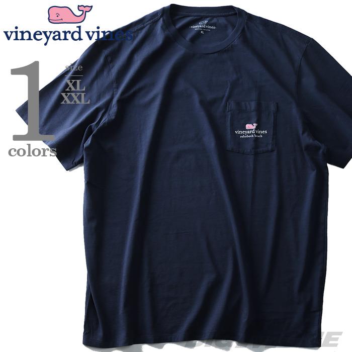 大きいサイズ メンズ Vineyard Vines  ポケット付き半袖プリントTシャツ USA直輸入 1v6112