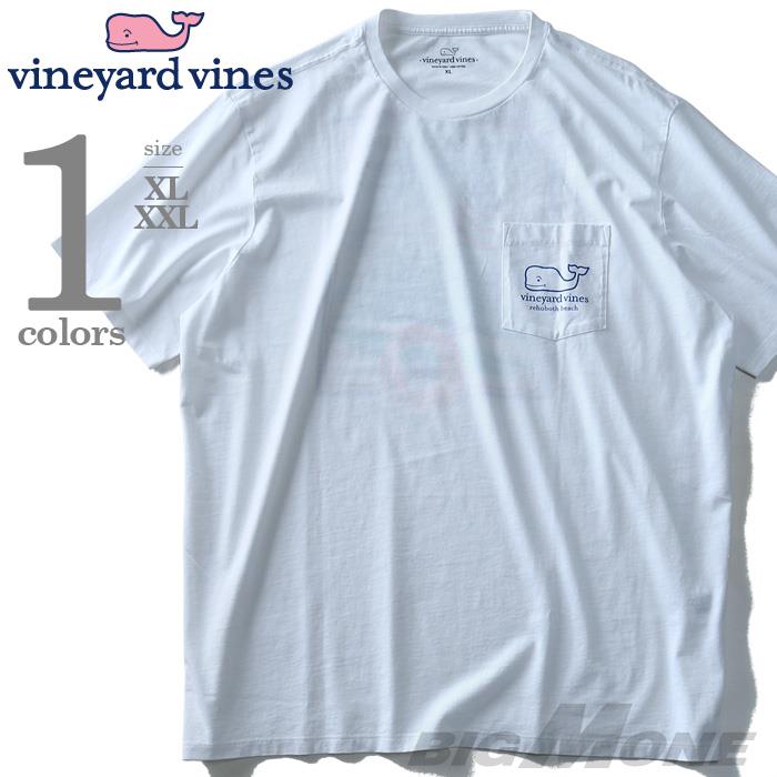 大きいサイズ メンズ Vineyard Vines  ポケット付き半袖プリントTシャツ USA直輸入 1v6119