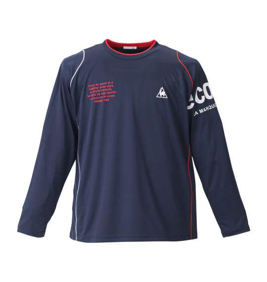 大きいサイズ メンズ LE COQ SPORTIF 長袖Tシャツ ネイビー 1178-8321-1 2L 3L 4L 5L 6L 