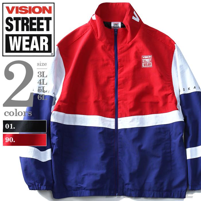 大きいサイズ メンズ VISION STREET WEAR トラックジャケット アウター ジャケット 秋冬 新作 8704104