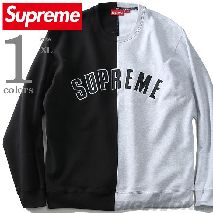 Supreme split crewneck sweatshirt Lサイズ