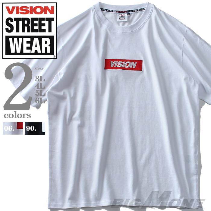 大きいサイズ メンズ VISION STREET WEAR BOXロゴ プリント 半袖 Tシャツ 春夏新作 9504102