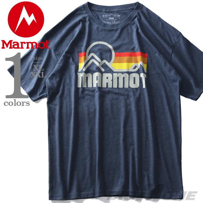 大きいサイズ メンズ Marmot マーモット ロゴ プリント 半袖 Tシャツ USA直輸入 42430