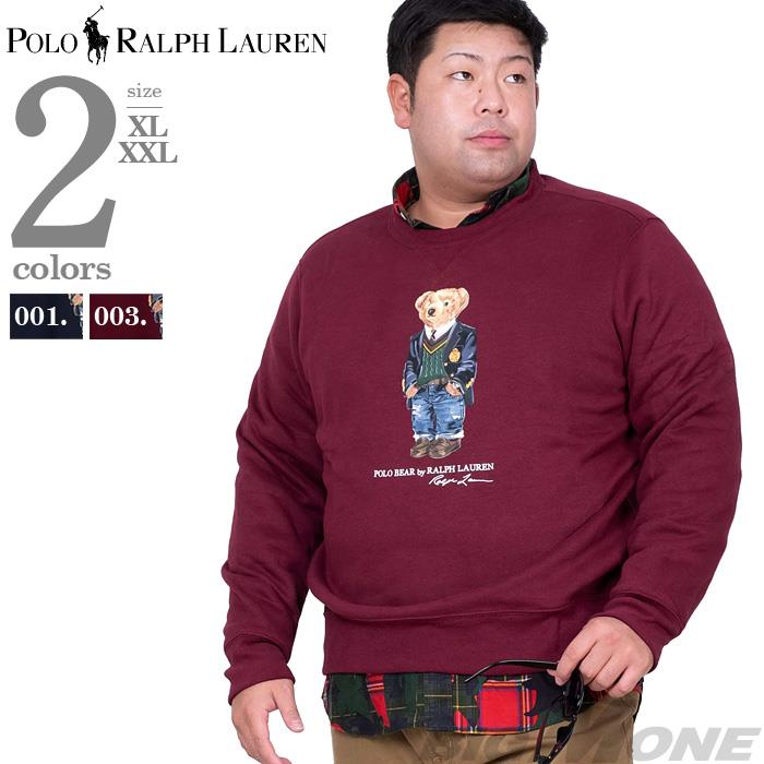 大きいサイズ メンズ POLO RALPH LAUREN ポロ ラルフローレン クルーネック プリント トレーナー POLO BEAR USA直輸入 710766808