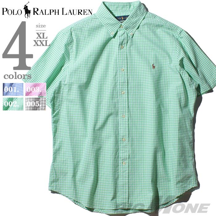 ブランドセール 大きいサイズ メンズ POLO RALPH LAUREN ポロ ラルフローレン チェック柄 半袖 ボタンダウン シャツ USA直輸入 710776782