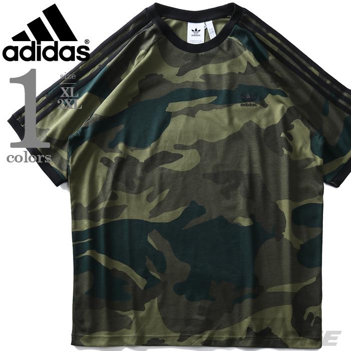 ブランドセールADIDASアディダス迷彩柄3ストライプラグラン半袖Tシャツfm3351