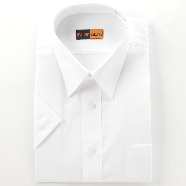 大きいサイズ メンズ SARTORIA BELLINI ビジネス Ｙシャツ レギュラー 半袖 ワイシャツ ビジネスシャツ 無地 ホワイト 2L 3L 4L 5L 6L 7L 8L hcl110-900