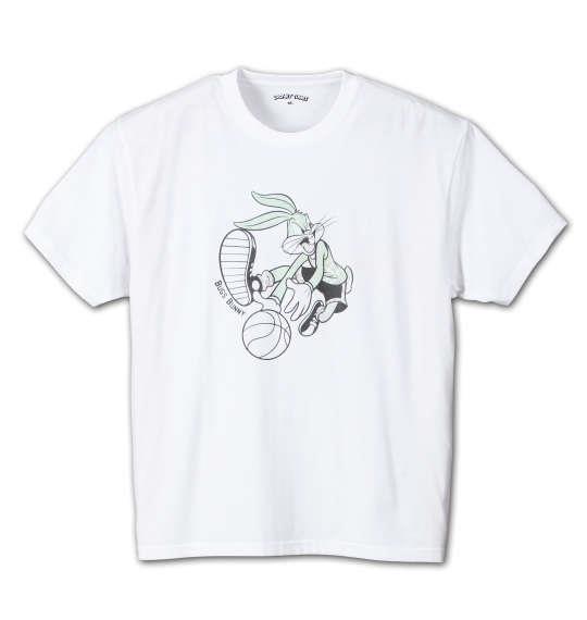 大きいサイズ メンズ LOONEY TUNES 半袖Tシャツ ホワイト 1178-6500-1 3L 4L 5L 6L