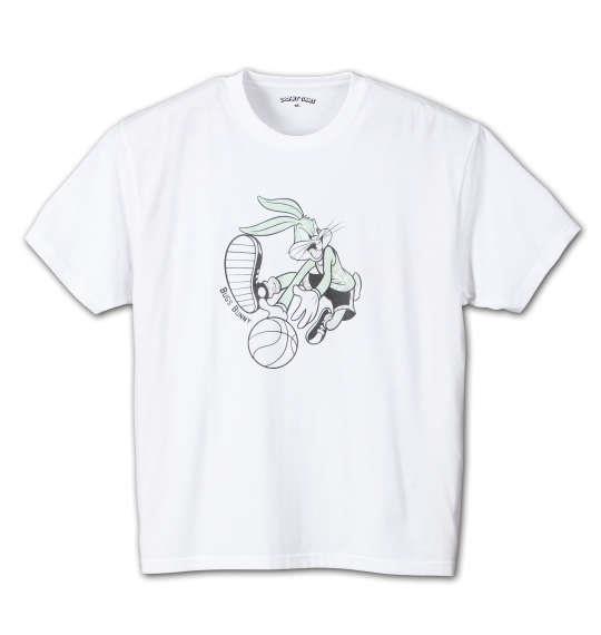 大きいサイズ メンズ LOONEY TUNES 半袖Tシャツ ホワイト 1178-6500-1 3L 4L 5L 6L