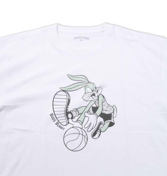 大きいサイズ メンズ LOONEY TUNES 半袖Tシャツ ホワイト 1178-6500-1 3L 4L 5L 6L