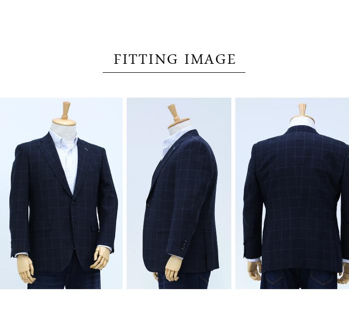 【WEB限定価格】大きいサイズ メンズ SARTORIA BELLINI ジャケット アウター ビジネス きれいめ 日本製 2ツ釦 テーラードジャケット jbj6s004-113