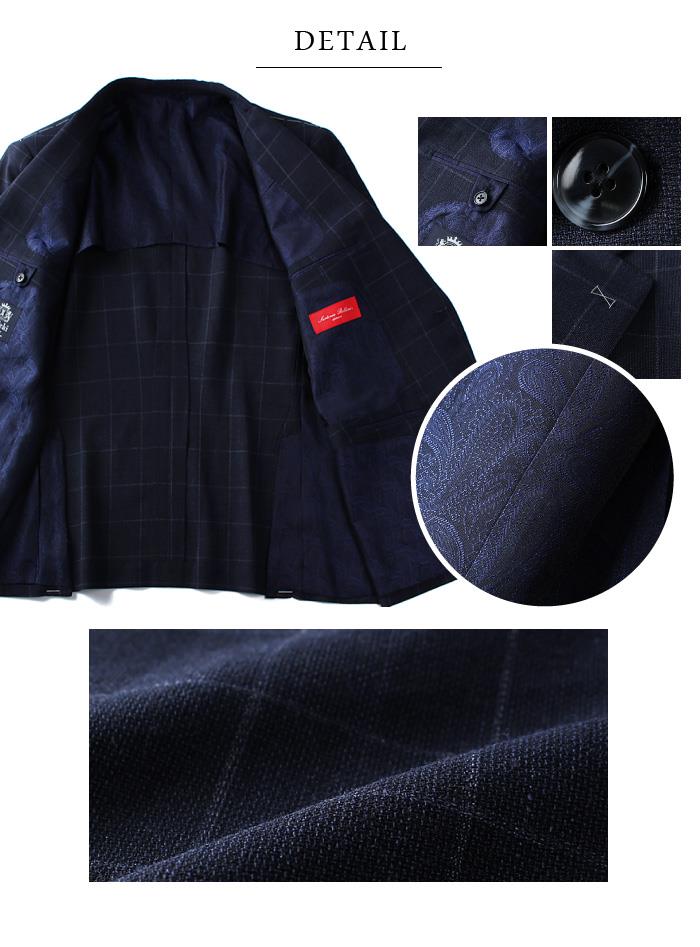 【WEB限定価格】大きいサイズ メンズ SARTORIA BELLINI ジャケット アウター ビジネス きれいめ 日本製 2ツ釦 テーラードジャケット jbj6s004-113