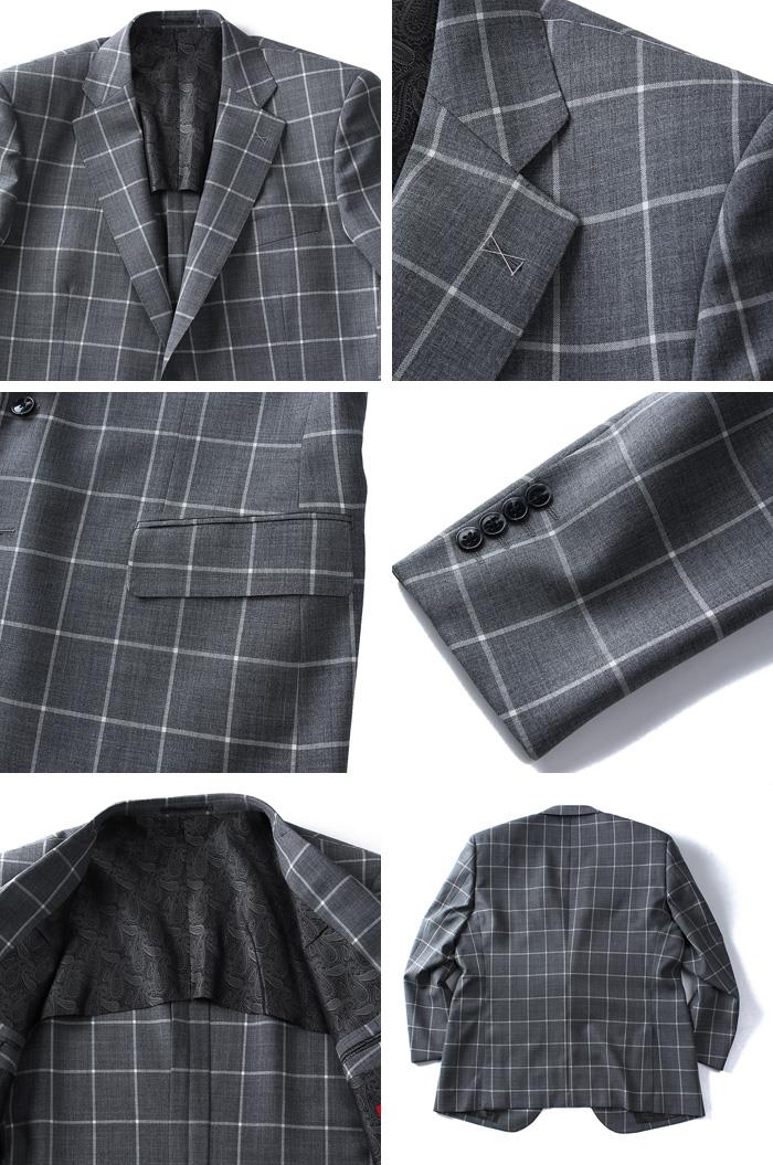 【WEB限定価格】大きいサイズ メンズ SARTORIA BELLINI ジャケット アウター ビジネス きれいめ 日本製 2ツ釦 テーラードジャケット jbj6s003-914