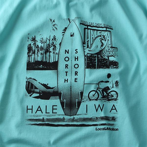 【WEB限定価格】【lo0511】大きいサイズ メンズ LOCAL MOTION ローカルモーション プリント 半袖 Tシャツ NORTH SHORE USA 直輸入 smt4201