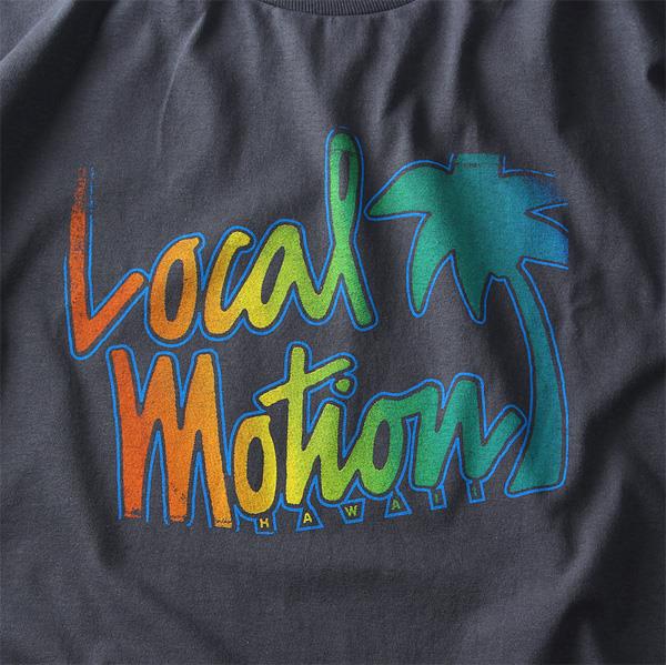 【WEB限定価格】【lo0511】大きいサイズ メンズ LOCAL MOTION ローカルモーション プリント 半袖 Tシャツ HAWAII USA 直輸入 smt4202