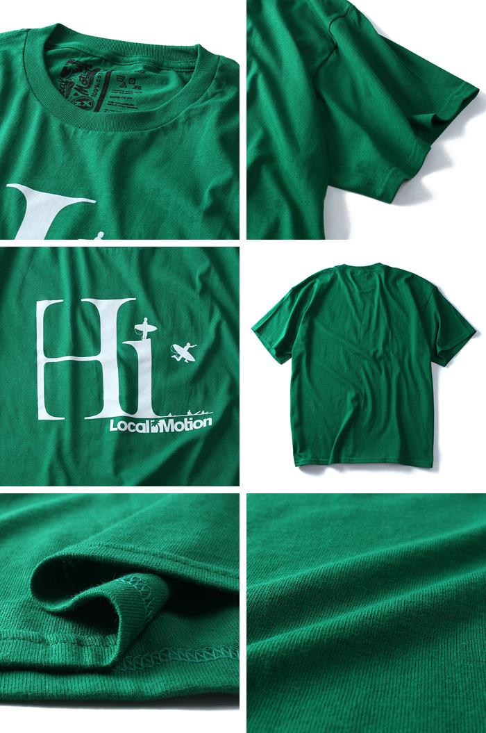 【WEB限定価格】【lo0511】大きいサイズ メンズ LOCAL MOTION ローカルモーション プリント 半袖 Tシャツ HI USA 直輸入 smt4205