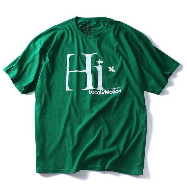 【WEB限定価格】【lo0511】大きいサイズ メンズ LOCAL MOTION ローカルモーション プリント 半袖 Tシャツ HI USA 直輸入 smt4205