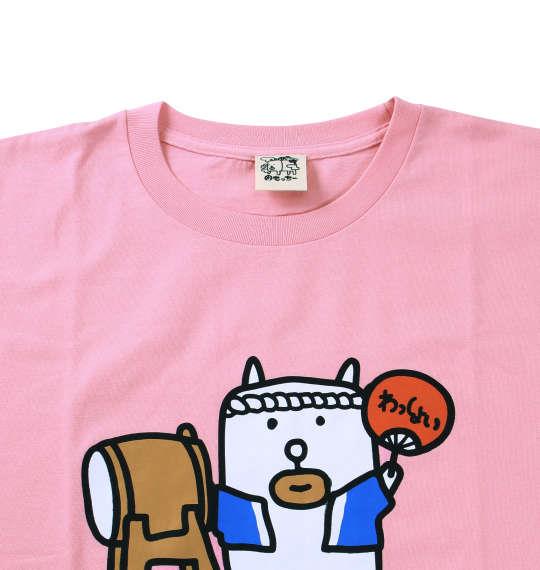 大きいサイズ メンズ わもっちー おまつり半袖Tシャツ ピンク 1178-6560-1 3L 4L 5L 6L