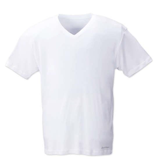 大きいサイズ メンズ Phiten 半袖 Vネック Tシャツ 半袖Ｔシャツ ホワイト 1149-6220-1 3L 4L 5L 6L 8L
