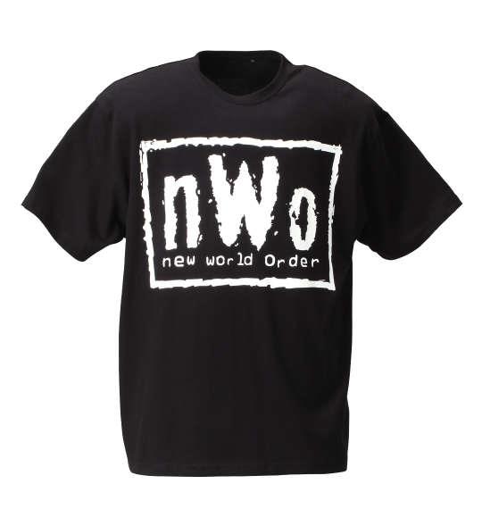 大きいサイズ メンズ W.W.E nWoロゴ半袖Tシャツ ブラック 1178-6310-1 3L 4L 5L 6L 8L