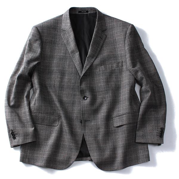 【WEB限定価格】大きいサイズ メンズ SARTORIA BELLINI 段帰り 3ツ釦 チェック柄 ジャケット azjk-1624