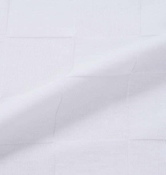 大きいサイズ メンズ Beno ブロック ジャガード 長袖 Vネック Tシャツ 長袖Ｔシャツ ホワイト 1158-6390-1 3L 4L 5L 6L 8L