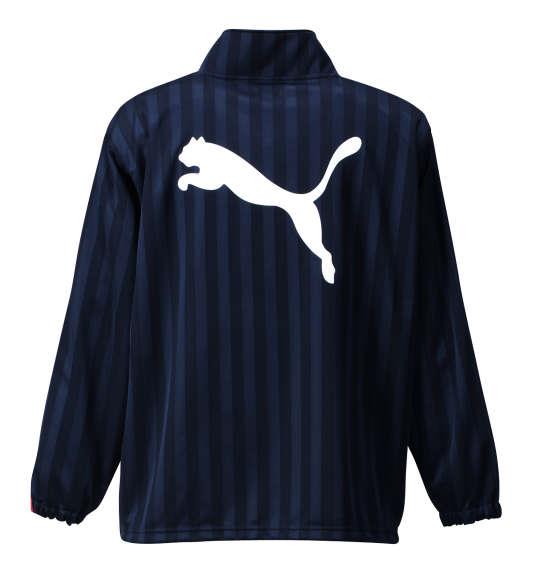 大きいサイズ メンズ PUMA トレーニングジャケット アウター ジャケット スポーツ ネイビー × ホワイト 1176-5300-4 4XO 5XO 6XO 7XO