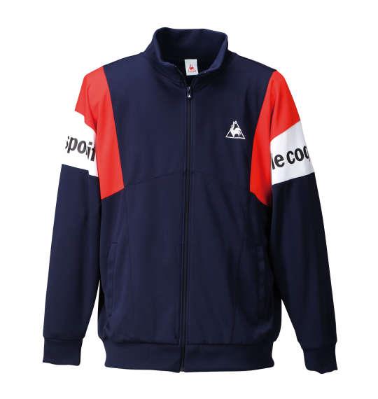 大きいサイズ メンズ LE COQ SPORTIF ウォームアップジャケット アウアー ジャンパー ジャケット ネイビー 1176-6302-1 3L 4L 5L 6L