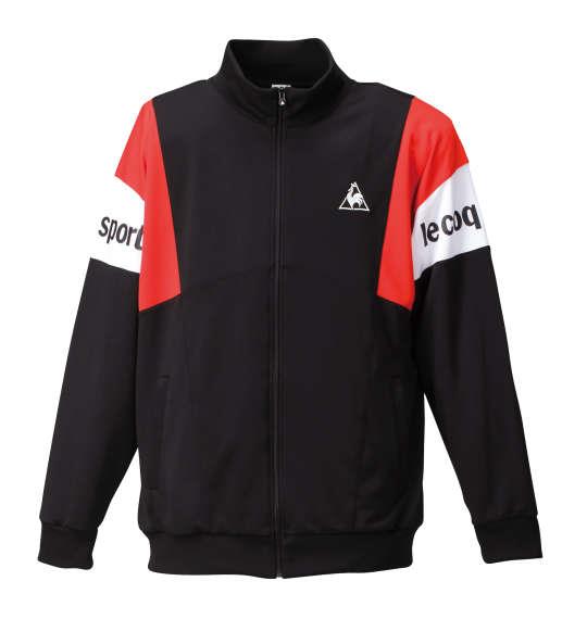 大きいサイズ メンズ LE COQ SPORTIF ウォームアップジャケット アウアー ジャンパー ジャケット ブラック 1176-6302-2 3L 4L 5L 6L