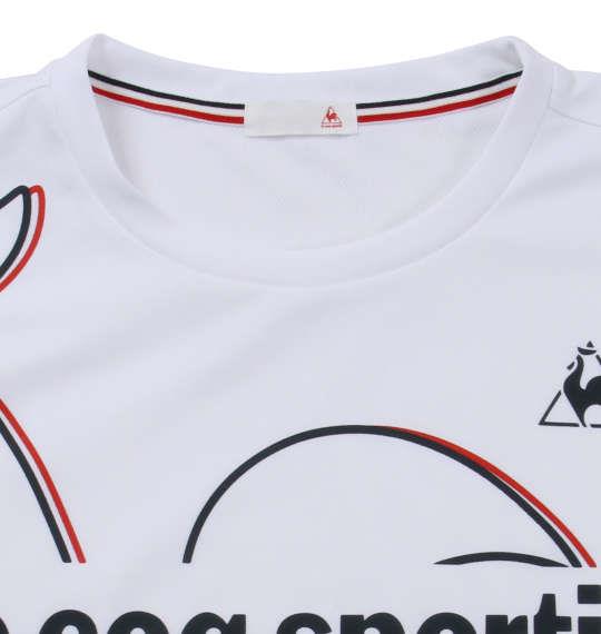 大きいサイズ メンズ LE COQ SPORTIF 長袖Tシャツ ホワイト 1178-6350-1 3L 4L 5L 6L