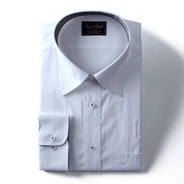 2点目半額 大きいサイズ メンズ DANIEL DODD ビジネス Ｙシャツ 長袖 ワイシャツ 消臭加工 白ドビー ワイドシャツ eadn80-1