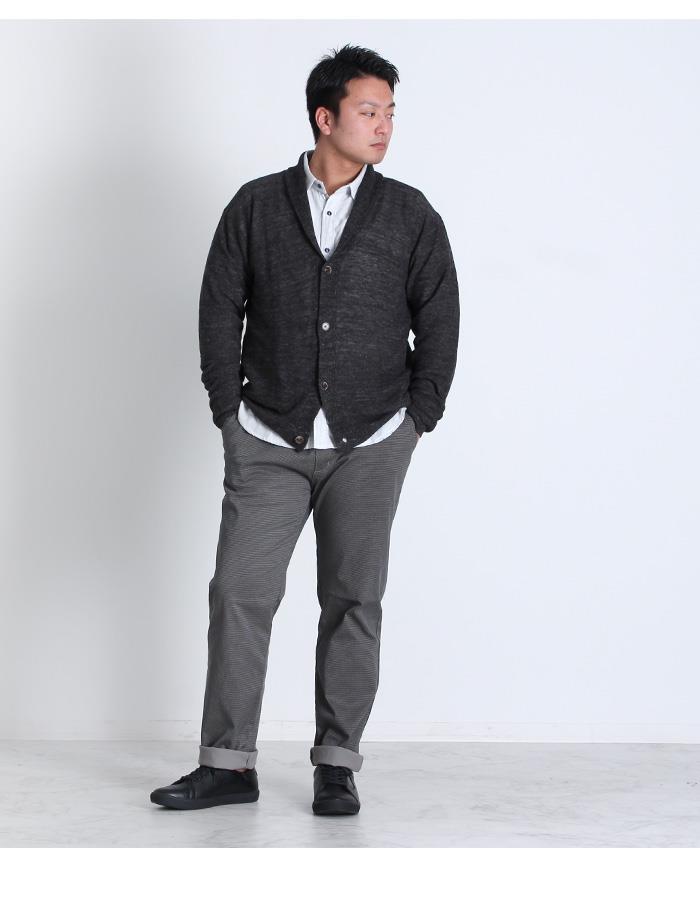 【WEB限定価格】大きいサイズ メンズ SARTORIA BELLINI 麻100% ニット カーディガン azk-170119