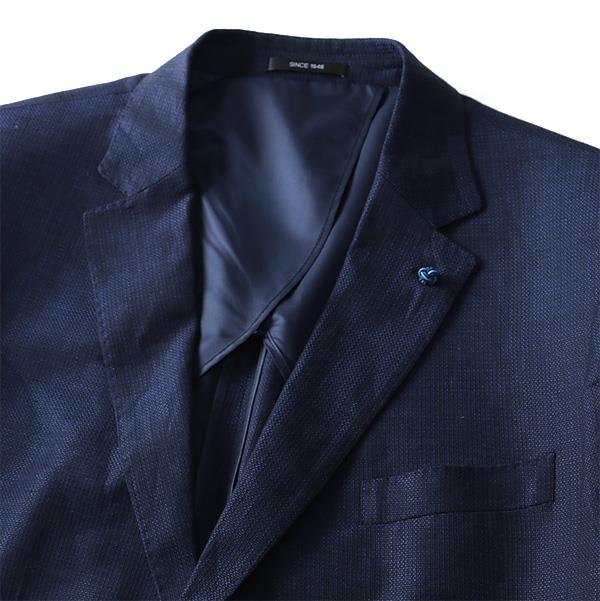 大きいサイズ メンズ SARTORIA BELLINI 麻混 2ツ釦 ストレッチジャケット azjk-1702