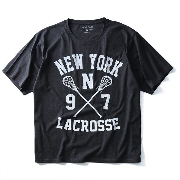 タダ割 大きいサイズ メンズ DANIEL DODD 半袖 Tシャツ オーガニック プリント 半袖Tシャツ LACROSSE azt-170242