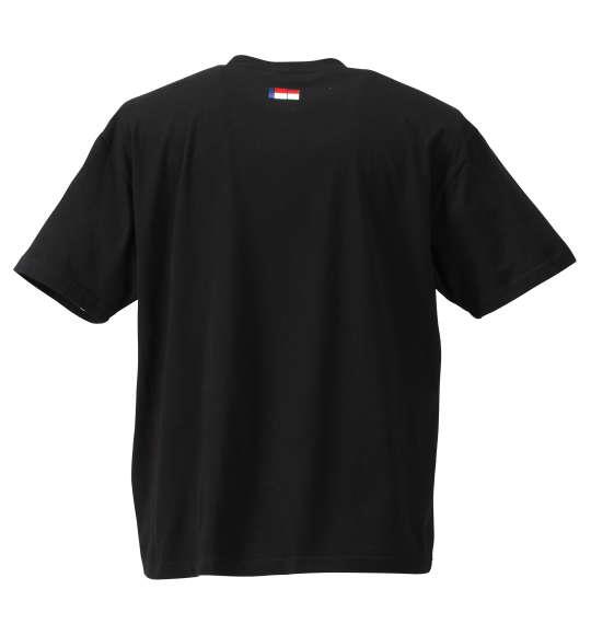 大きいサイズ メンズ H by FIGER 半袖 Tシャツ 半袖Ｔシャツ ブラック 1168-7271-2 3L 4L 5L 6L 8L