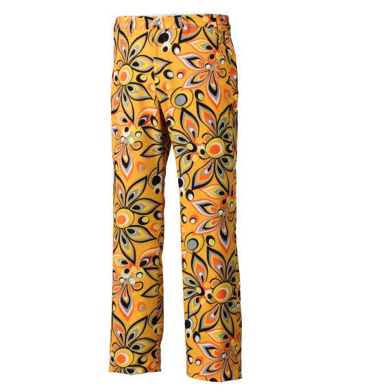 大きいサイズ メンズ LOUDMOUTH プリント ストレッチ パンツ  ボトムス ズボン シャガデリック イエロー 1174-7236-1 100 105 110 115 120