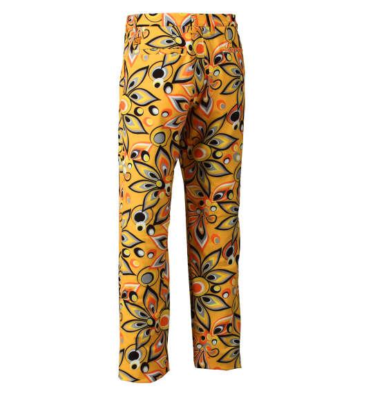 大きいサイズ メンズ LOUDMOUTH プリント ストレッチ パンツ  ボトムス ズボン シャガデリック イエロー 1174-7236-1 100 105 110 115 120