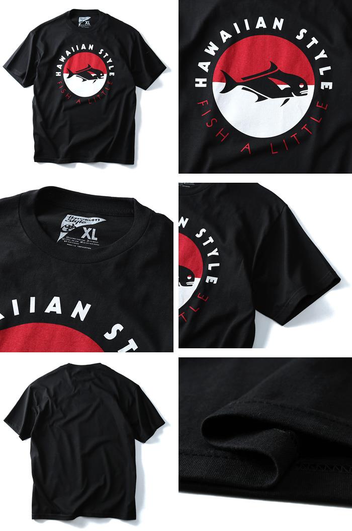 【WEB限定価格】【lo0511】大きいサイズ メンズ LOCAL MOTION ローカルモーション 半袖 Ｔシャツ プリント 半袖Tシャツ FISH A LITTLE USA半袖 Ｔシャツ 直輸入 mts-4309