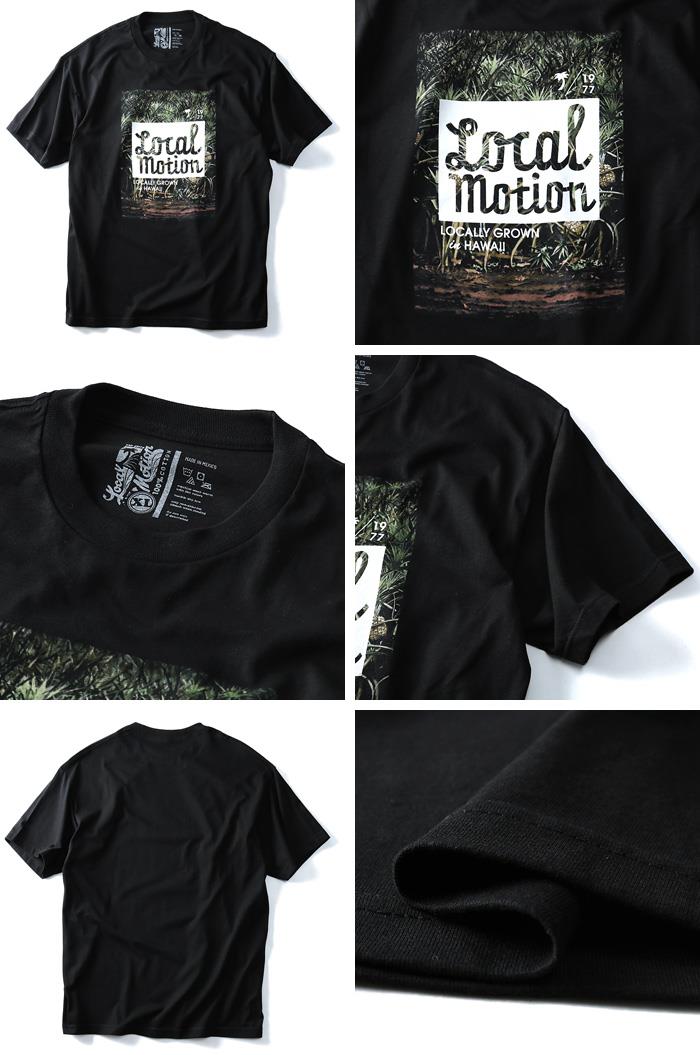 【WEB限定価格】【lo0511】大きいサイズ メンズ LOCAL MOTION ローカルモーション プリント 半袖 Tシャツ LOCALLY GROWN USA 直輸入 smt-4417