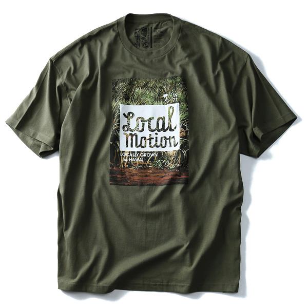 【WEB限定価格】【lo0511】大きいサイズ メンズ LOCAL MOTION ローカルモーション プリント 半袖 Tシャツ LOCALLY GROWN USA 直輸入 smt-4417