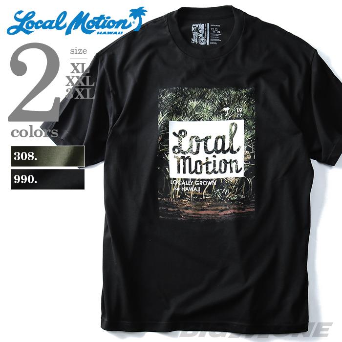 【WEB限定価格】【lo0511】大きいサイズ メンズ LOCAL MOTION ローカルモーション プリント 半袖 Tシャツ LOCALLY GROWN USA 直輸入 smt-4417