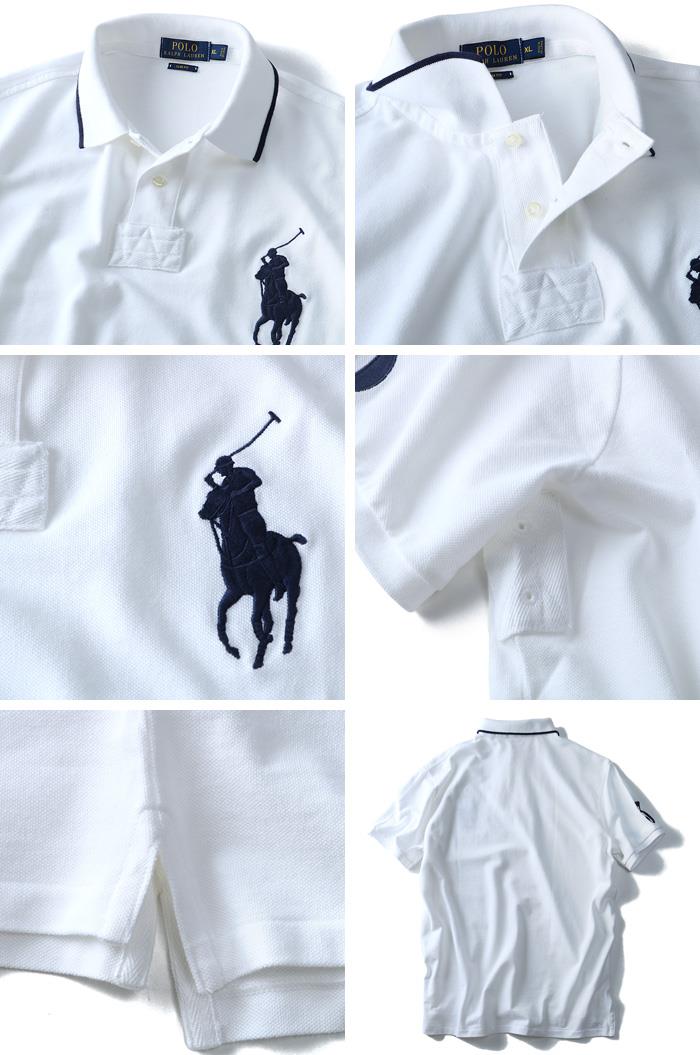 【WEB限定価格】ブランドセール 【大きいサイズ】【メンズ】POLO RALPH LAUREN(ポロ ラルフローレン) 半袖ビッグポニー鹿の子ポロシャツ SLIM FIT(3)【USA直輸入】710-660907-00