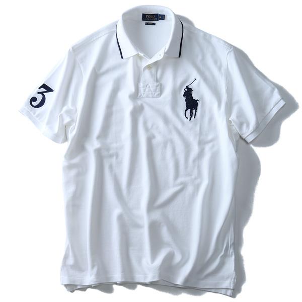 【WEB限定価格】ブランドセール 【大きいサイズ】【メンズ】POLO RALPH LAUREN(ポロ ラルフローレン) 半袖ビッグポニー鹿の子ポロシャツ SLIM FIT(3)【USA直輸入】710-660907-00