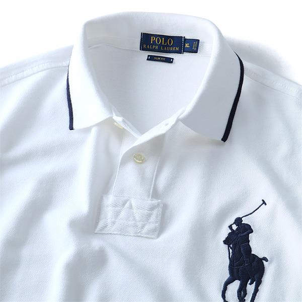 【WEB限定価格】ブランドセール 【大きいサイズ】【メンズ】POLO RALPH LAUREN(ポロ ラルフローレン) 半袖ビッグポニー鹿の子ポロシャツ SLIM FIT(3)【USA直輸入】710-660907-00