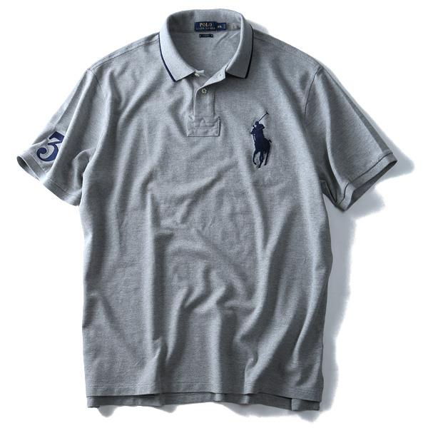 【WEB限定価格】ブランドセール 【大きいサイズ】【メンズ】POLO RALPH LAUREN(ポロ ラルフローレン) 半袖ビッグポニー鹿の子ポロシャツ SLIM FIT(3)【USA直輸入】710-660907-00