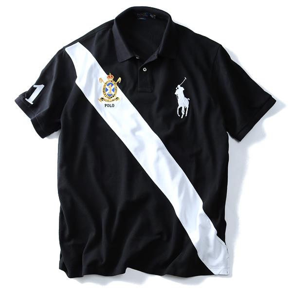 【WEB限定価格】ブランドセール 【大きいサイズ】【メンズ】POLO RALPH LAUREN(ポロ ラルフローレン) 半袖ビッグポニー鹿の子ポロシャツ SLIM FIT(1)【USA直輸入】710-660911-00